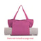 Large Capacity Canvas Yoga Mat Bag One Shoulder Portable Multi Functional Storage Tote 8