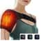 USB Heated Shoulder Brace Wrap With Massage Support Strap Adjustable Thermal Compression Belt 6
