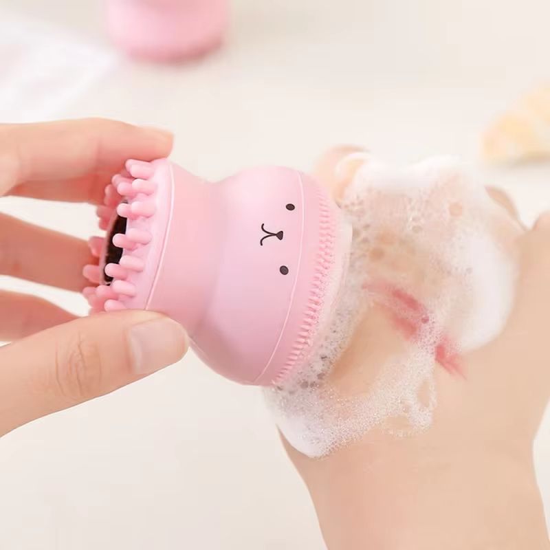 Mini Silicone Face Cleansing Brush Deep Pore Exfoliating Facial Scrubber Tool 2