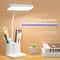 USB Rechargeable LED Desk Lamp 3Level Touch Dimmable Eye Care Bedside Light 2