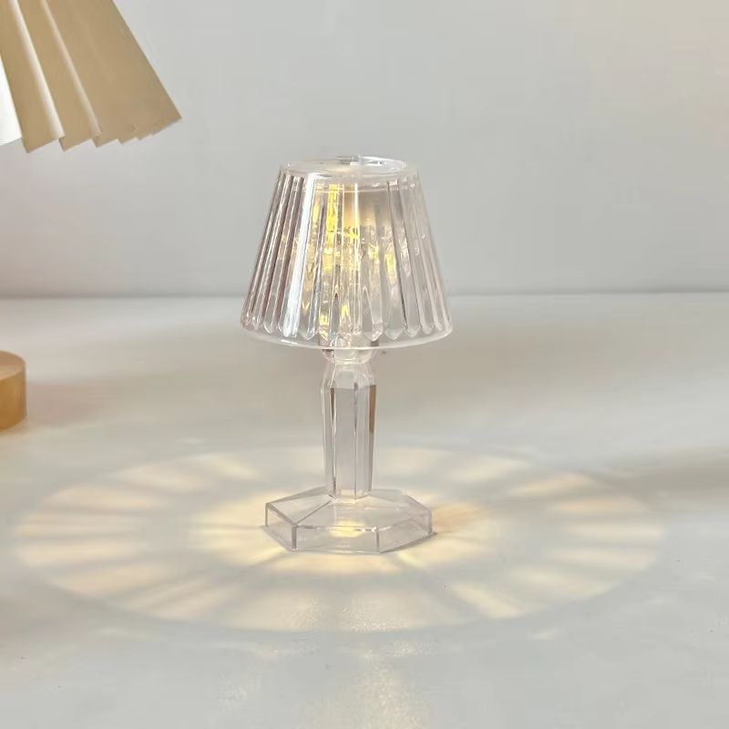 Mini Crystal LED Table Lamp Color Changing Rechargeable Night Light For Bedroom Decor 9