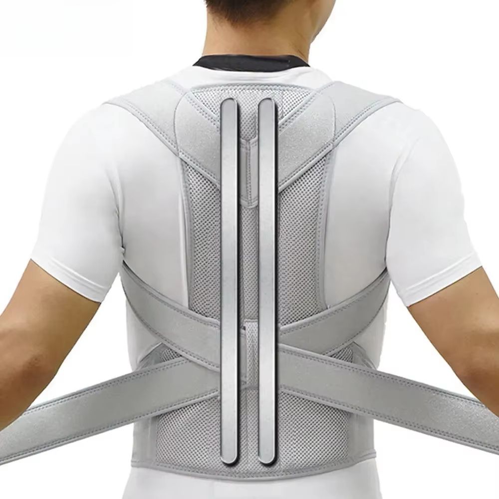 Adjustable Upper Back Posture Corrector Brace Shoulder Support Straightener Strap 0