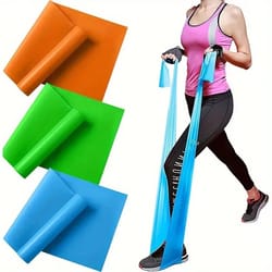 3-piece yoga resistance bands set elastic stretch training belt for strength and flexibility