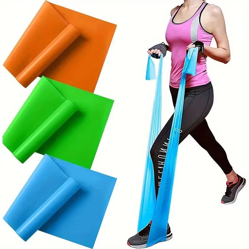 3Piece Yoga Resistance Bands Set Elastic Stretch Training Belt For Strength And Flexibility 0