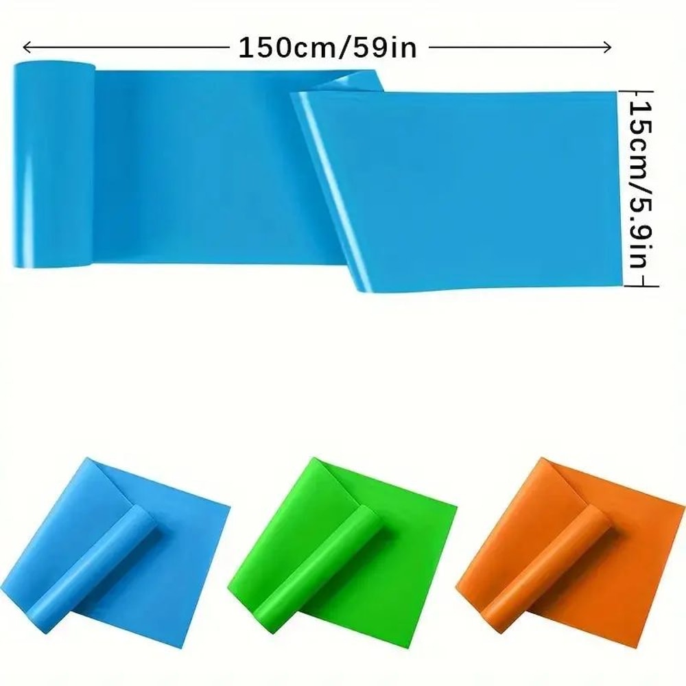 3Piece Yoga Resistance Bands Set Elastic Stretch Training Belt For Strength And Flexibility 1