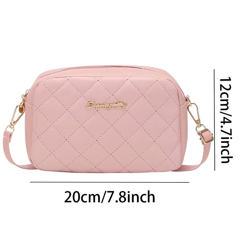 Mini Quilted Tassel Crossbody Bag With Chain Strap Stylish Womens Messenger Purse 5