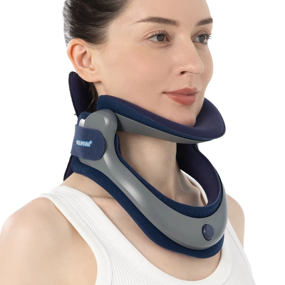 Adjustable Cervical Neck Traction Device Air Pressure Stretcher For Posture And Pain Relief 6