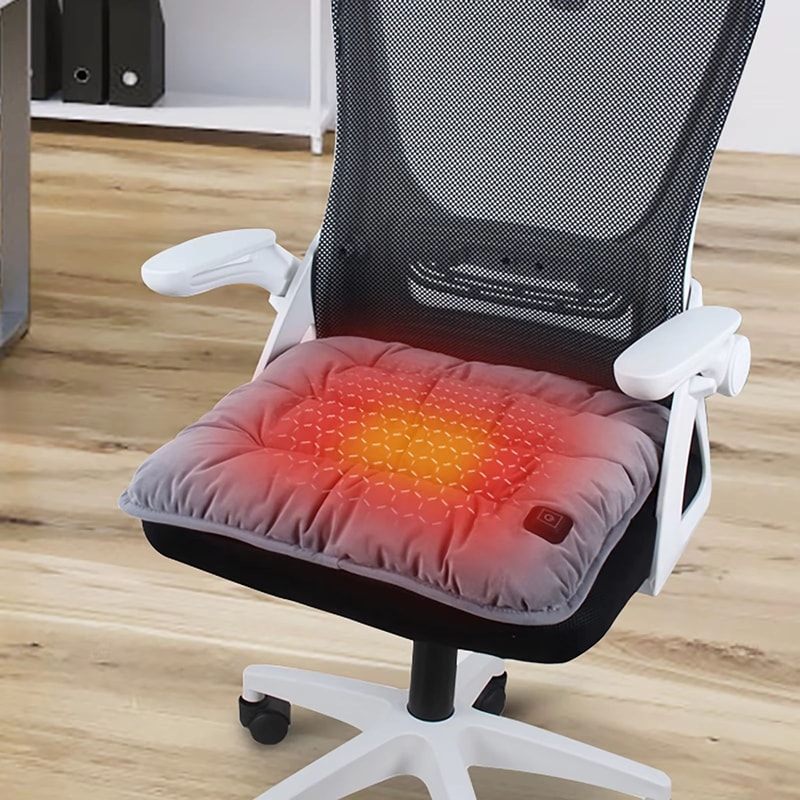 USB Electric Heated Cushion Pad Adjustable Temperature Chair And Pet Warming Seat 177x177in 0
