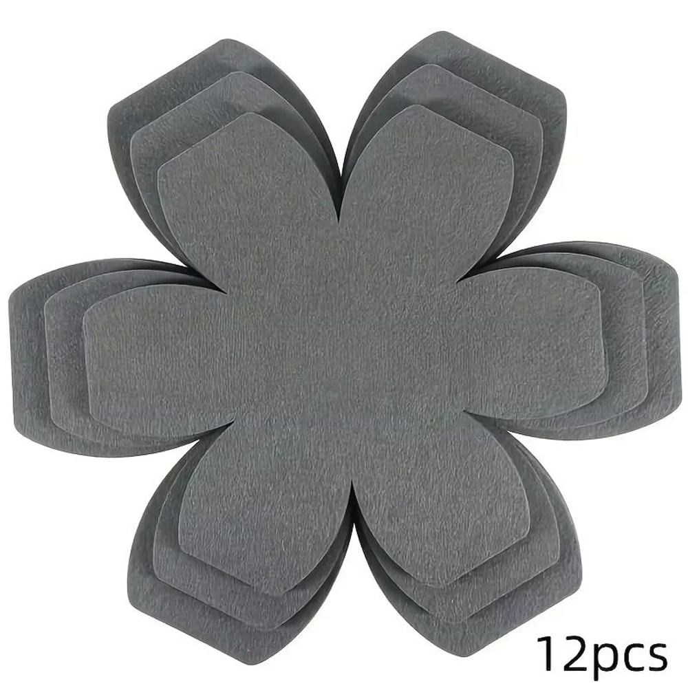 12Piece Felt Pot And Pan Protectors Anti Scratch Non Stick Cookware Divider Pads Set 4