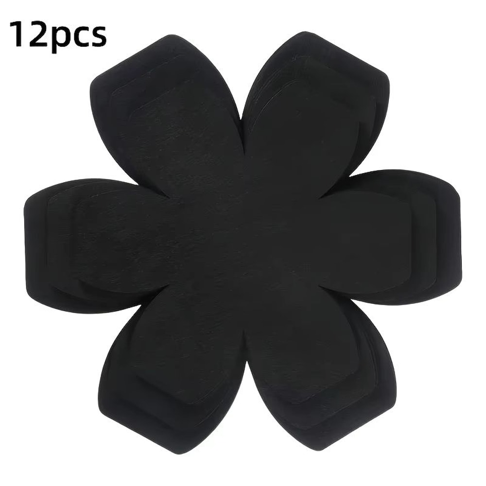12Piece Felt Pot And Pan Protectors Anti Scratch Non Stick Cookware Divider Pads Set 6