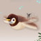 Rechargeable Interactive Bird Cat Toy With Feather Electric Teaser Squeaky Plush Kitty Toy 6