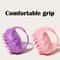 Silicone Scalp Scrubber Shampoo Brush Deep Clean Hair Massager With Handle 4
