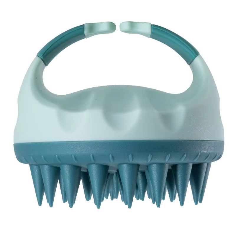 Silicone Scalp Scrubber Shampoo Brush Deep Clean Hair Massager With Handle 8