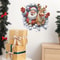3D Santa Claus And Rudolf Christmas Wall Stickers Removable Self Adhesive Holiday Decor 3