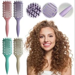 curl defining detangling brush vented styling comb for wet curly hair