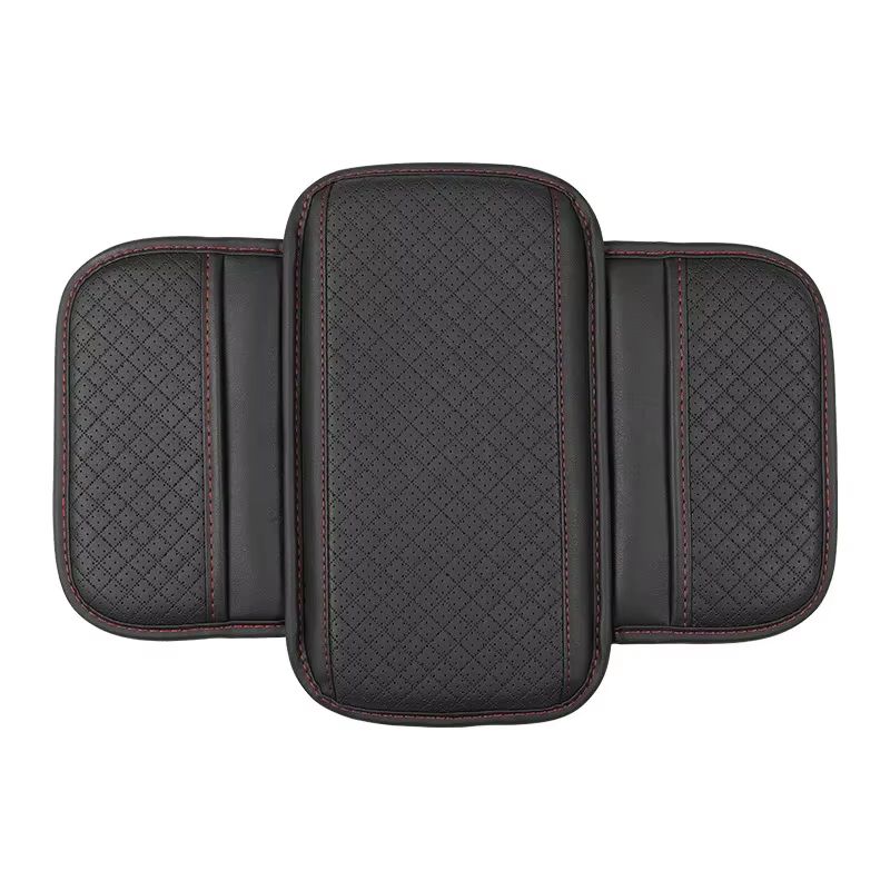 Universal PU Leather Car Armrest Cushion Breathable Center Console Cover Protector 2