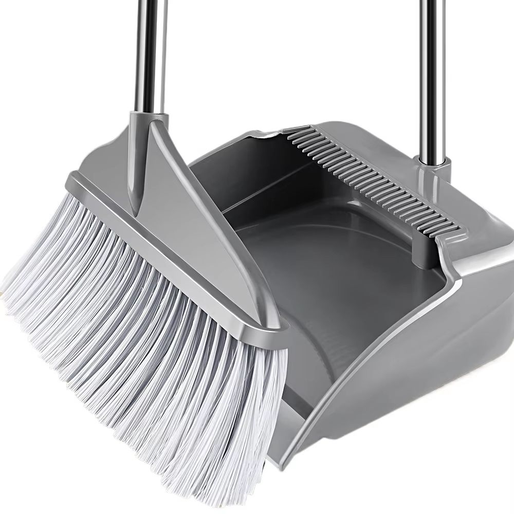 Multifunction Plastic Broom And Dustpan Set Portable Floor Sweeper Cleaning Tool 2