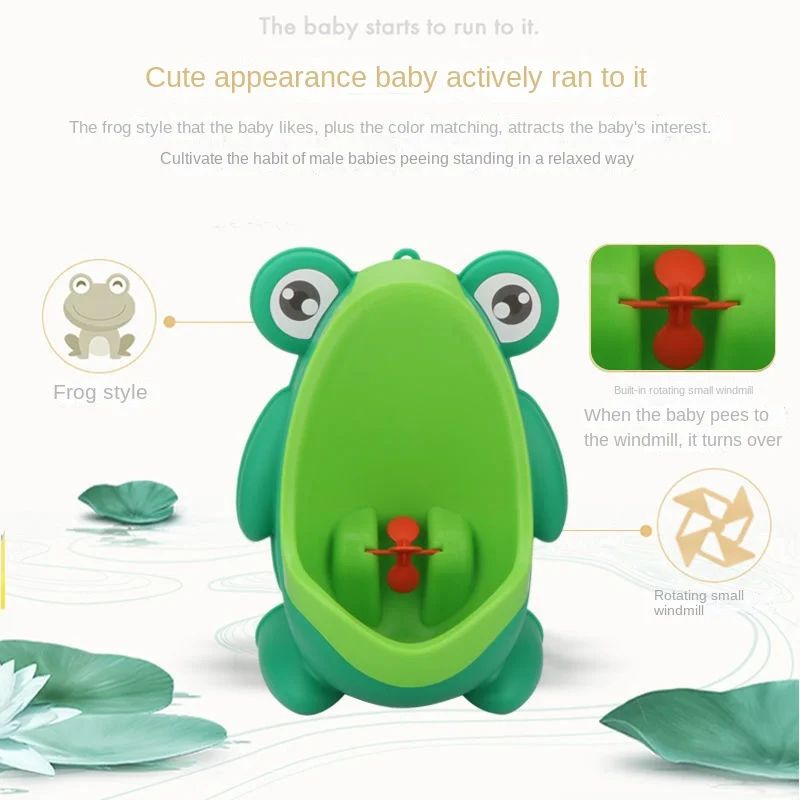 Frog Shape Wall Mounted Baby Urinal Potty Trainer For Boys With Fun Target 3