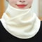 Womens Lamb Fleece Neck Warmer Snood Plush Fake Collar Winter Scarf One Size 7