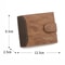 Compact PU Leather Zipper Wallet For Men With Coin Pocket And Card Organizer 1