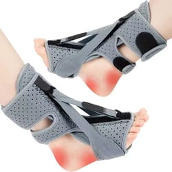 adjustable night splint boot for plantar fasciitis and foot drop relief