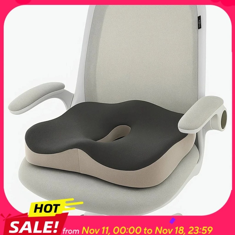 3D Ergonomic Memory Foam Seat Cushion For Office Chair And Car Comfort 0