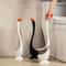 Swan Shape Long Handle Toilet Brush With Holder And Dense Bristles 0