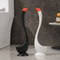 Swan Shape Long Handle Toilet Brush With Holder And Dense Bristles 1