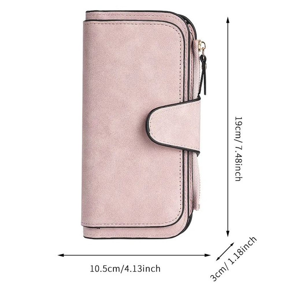 Multi Slot Long Womens Wallet Clutch With Phone Pocket And Coin Purse 4