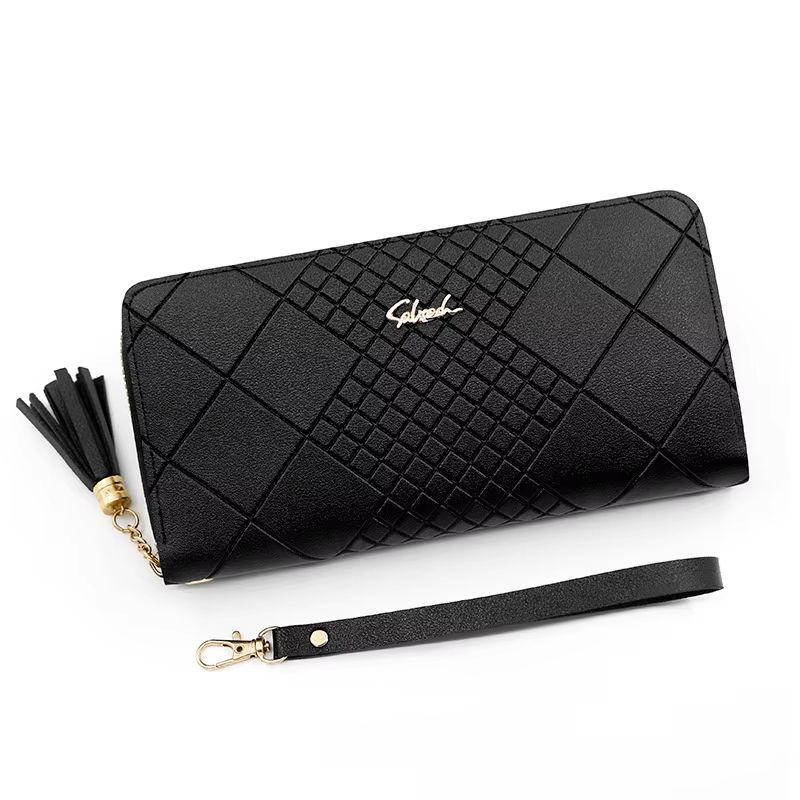 Multi Pocket Long PU Leather Wallet Clutch For Women With Zipper Coin Purse And Phone Storage 6