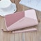 Lychee Pattern Double Zipper Long Wallet Purse For Women 2