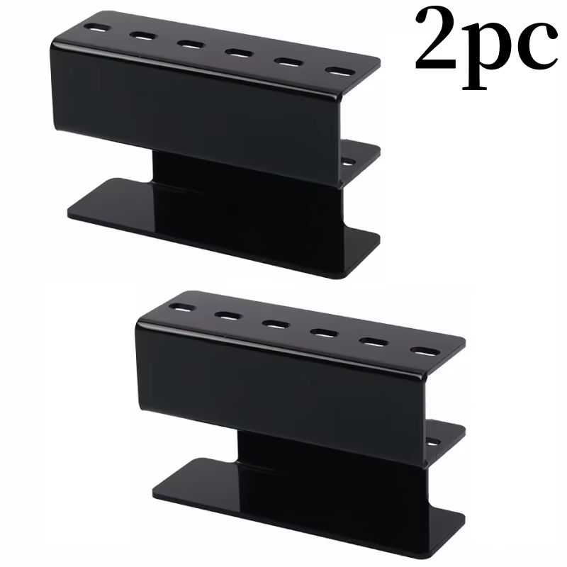 6 Slot Acrylic Tweezer Organizer Stand For Eyelash Extensions And Makeup Tools 10