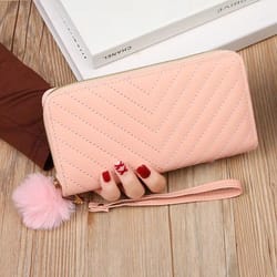 korean hollow leaf long wallet clutch large capacity card holder purse