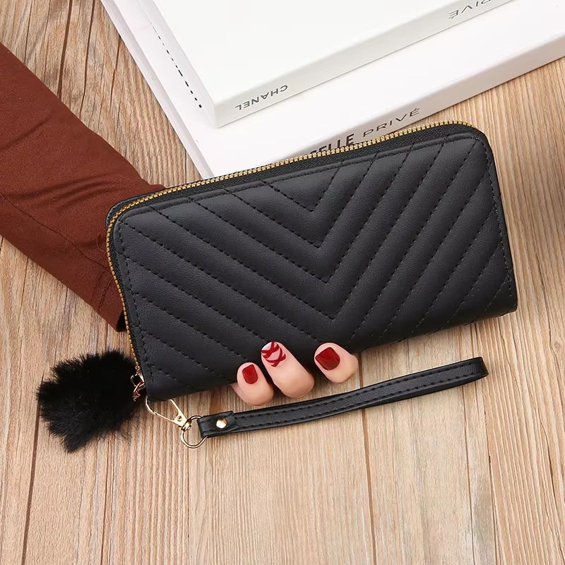 Korean Hollow Leaf Long Wallet Clutch Large Capacity Card Holder Purse 7