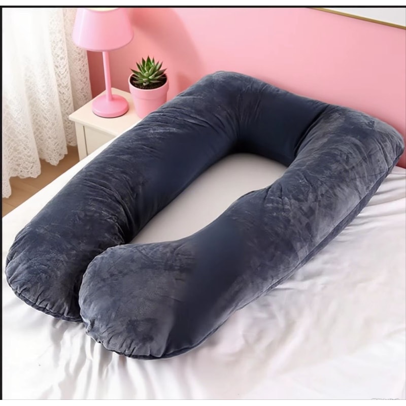 Velvet Ergonomic Maternity Pillow Adjustable Orthopedic Pregnancy Support Cushion 2
