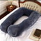 Velvet Ergonomic Maternity Pillow Adjustable Orthopedic Pregnancy Support Cushion 4