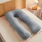 Velvet Ergonomic Maternity Pillow Adjustable Orthopedic Pregnancy Support Cushion 5