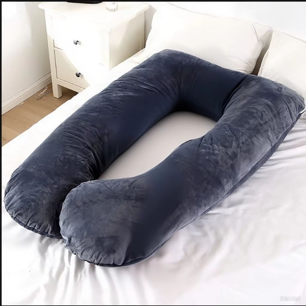 Velvet Ergonomic Maternity Pillow Adjustable Orthopedic Pregnancy Support Cushion 6