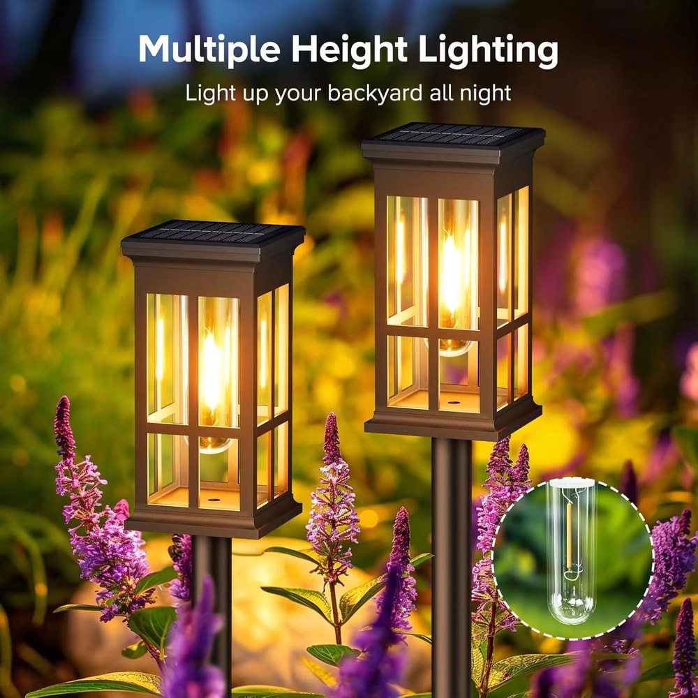 SolarGlow LED Pathway Lights Set For Garden Walkways And Outdoor Landscaping 3
