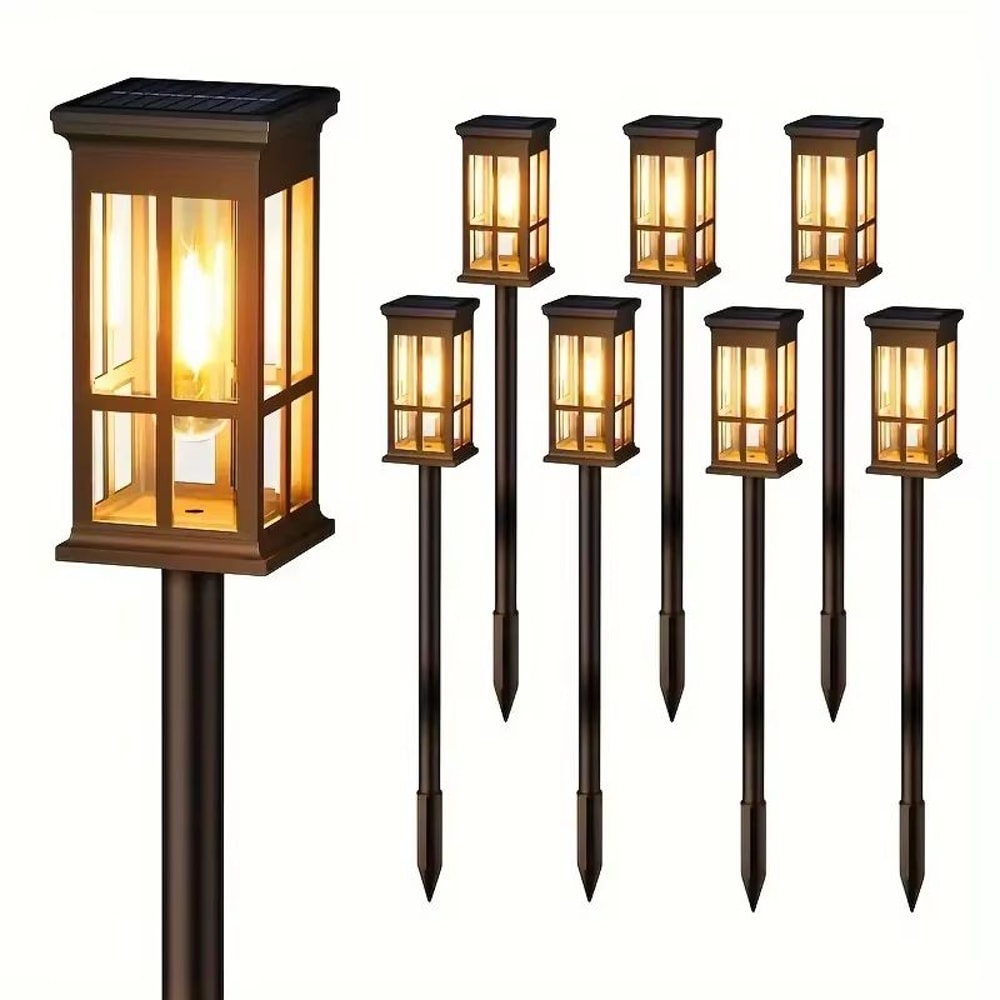 SolarGlow LED Pathway Lights Set For Garden Walkways And Outdoor Landscaping 7