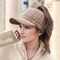 CozyShield Thick Lined Knitted Sun Cap With Ear Protection For Women 0