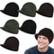 Unisex Fur Lined Knit Beanie With Brim For Warm Winter Protection 3