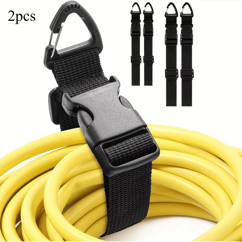 Heavy Duty Adjustable Cord Organizer Strap With 3 Axis Buckle For Garage And Workshop Storage 6