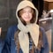 Womens Thick Knit Balaclava Hood With Scarf And Full Neck Protection 10