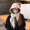 Womens Thick Knit Balaclava Hood With Scarf And Full Neck Protection 8