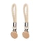 Rustic Beech Wood Towel Clip Set With Woven Rope Non Slip Kitchen Bathroom Organizer 2pcs 6
