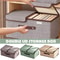 Foldable Non Woven Storage Box With Double Lid For Clothes And Underwear Organization 1