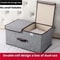 Foldable Non Woven Storage Box With Double Lid For Clothes And Underwear Organization 2