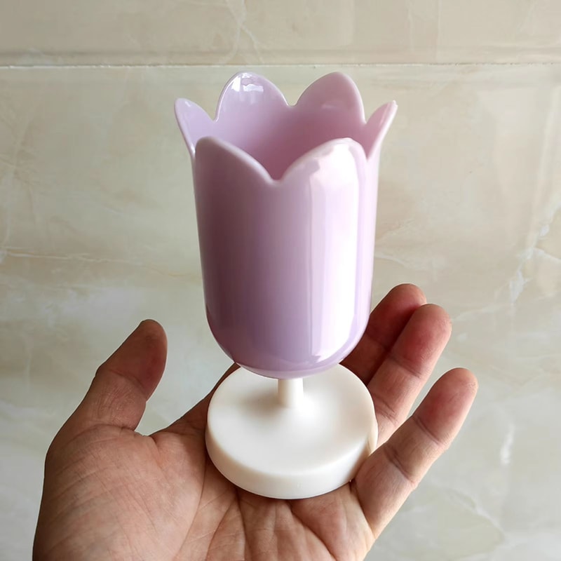 Tulip Shape Desk Organizer Pen Holder And Makeup Brush Storage Cup 9