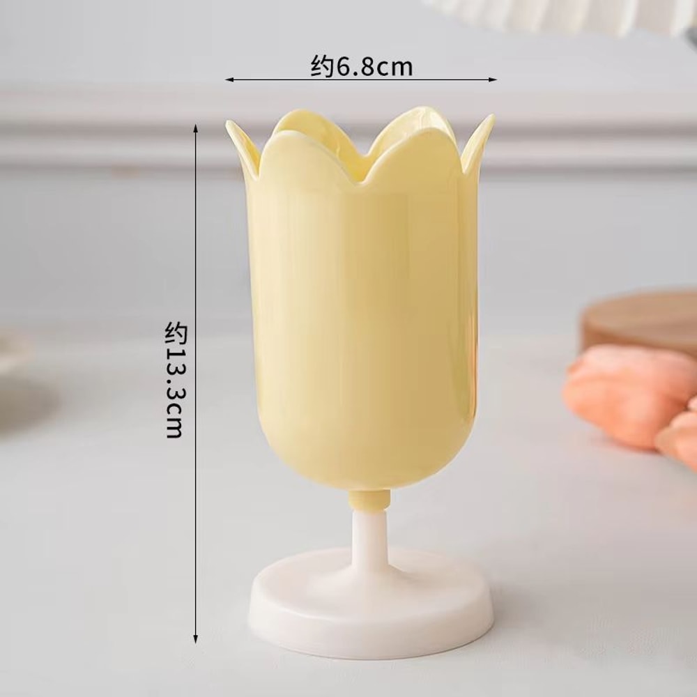 Tulip Shape Desk Organizer Pen Holder And Makeup Brush Storage Cup 10